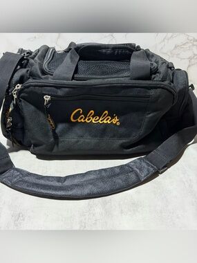 Cabela's Blacksmall Carry Duffle Bag w/ Shoulder Strap. Fishing hunting camping